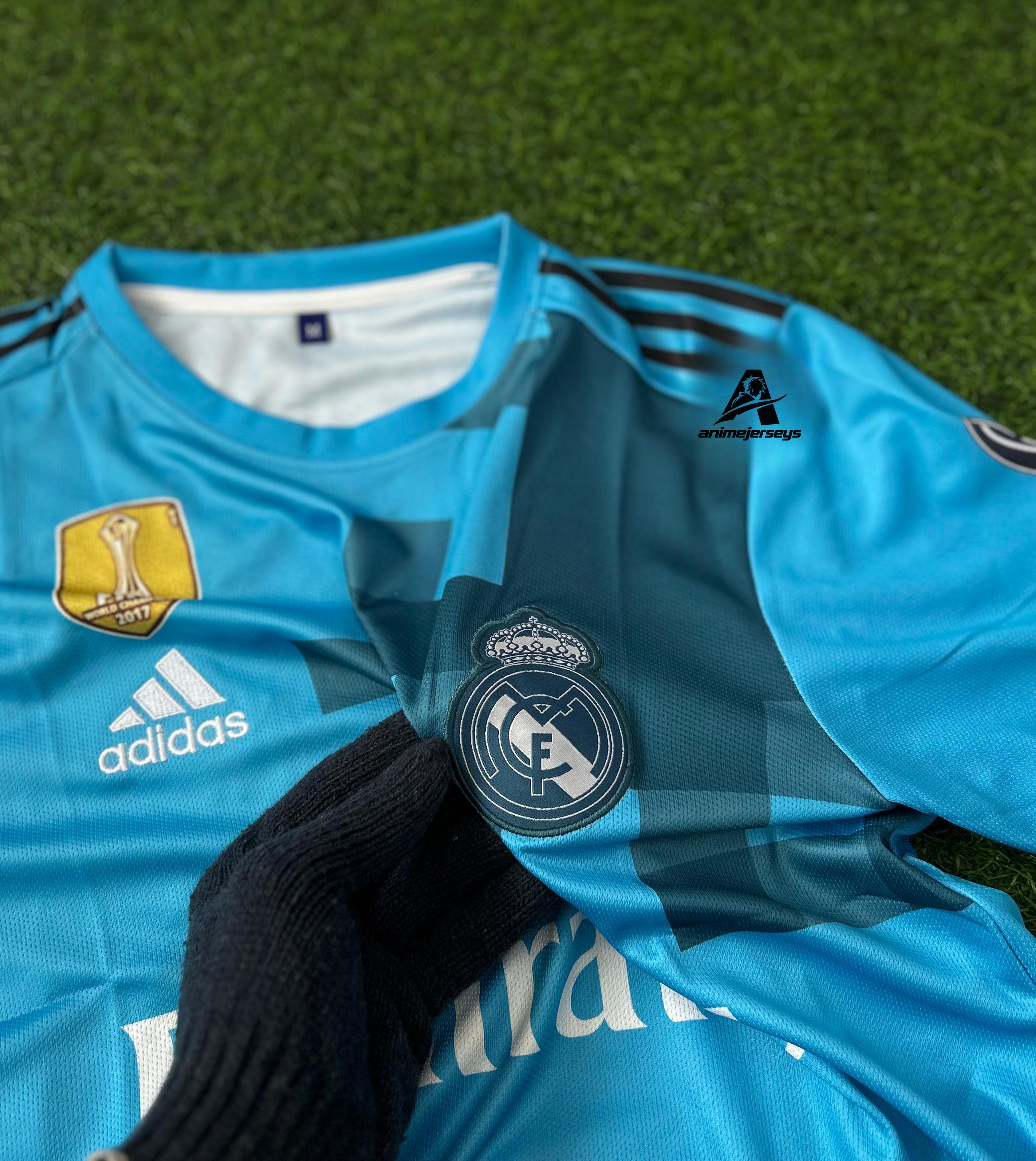 REAL MADRID 2017/18 AWAY JERSEY RONALDO HALFSLEEVE EMBROILEDERY PREMIUM