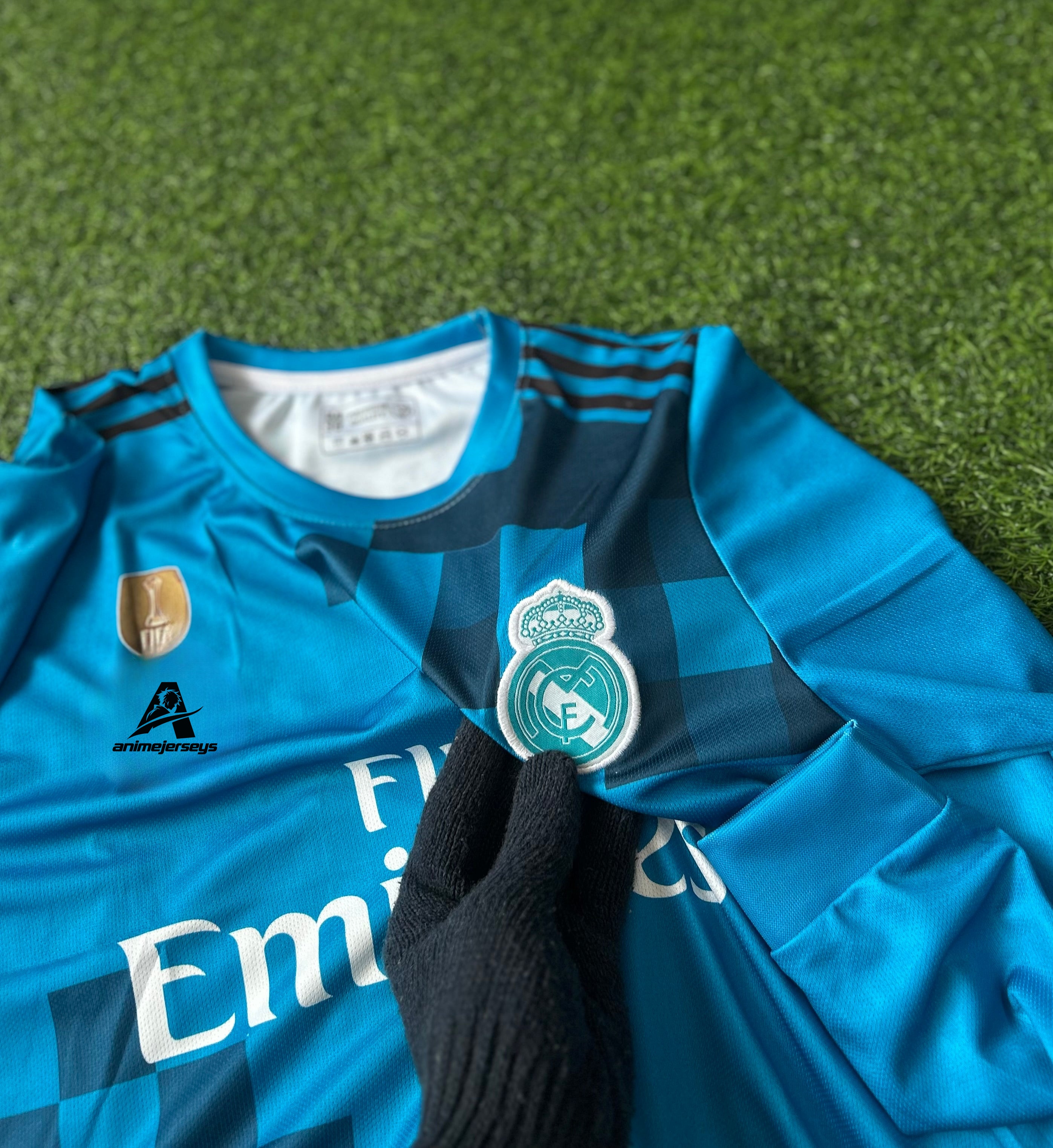 REAL MADRID 2017-18 AWAY KIT, FULL SLEEVE EMBROIDERY