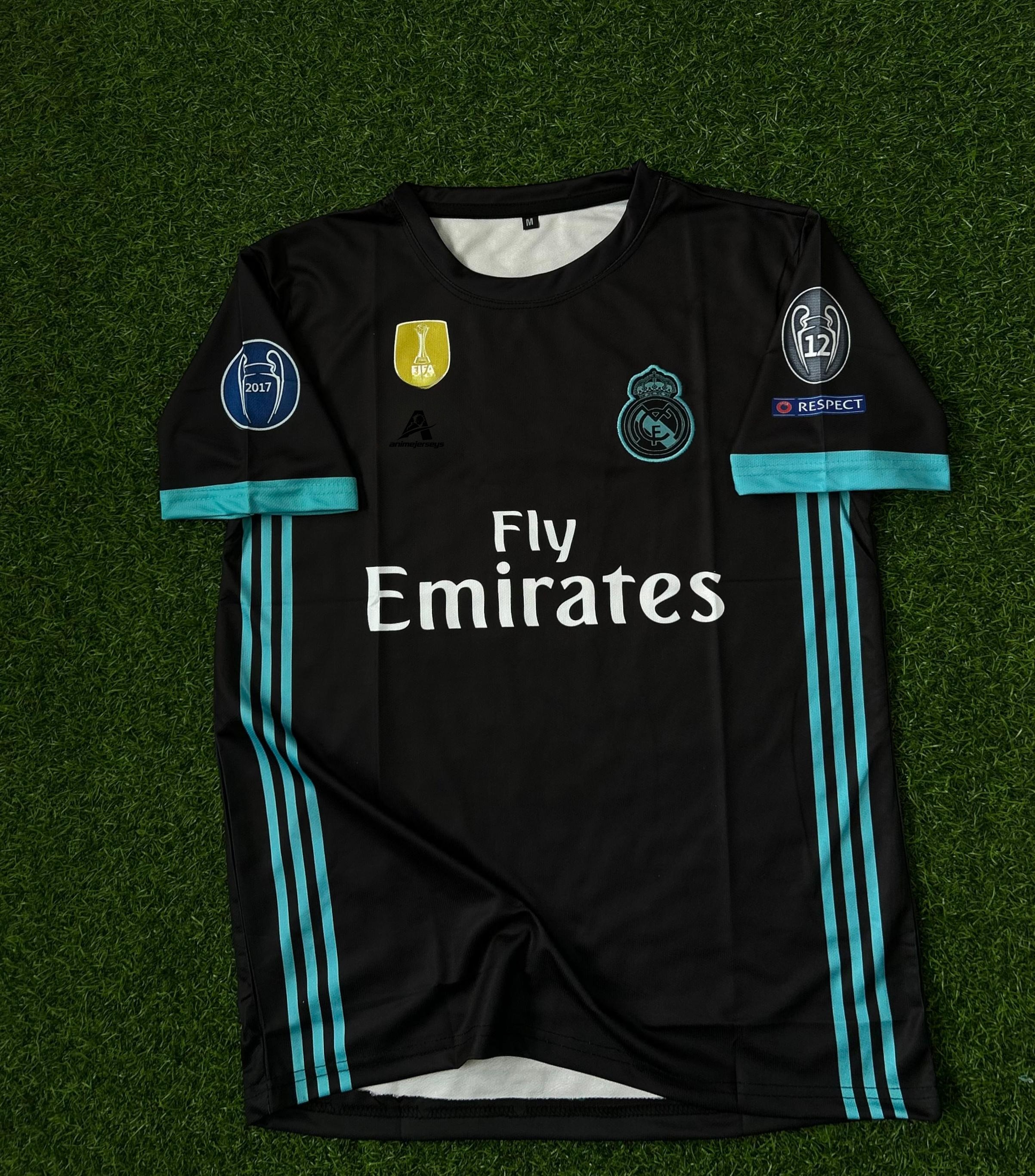 REAL MADRID 2017-18 AWAY KIT, HALFSLEEVE EMBROIDERY