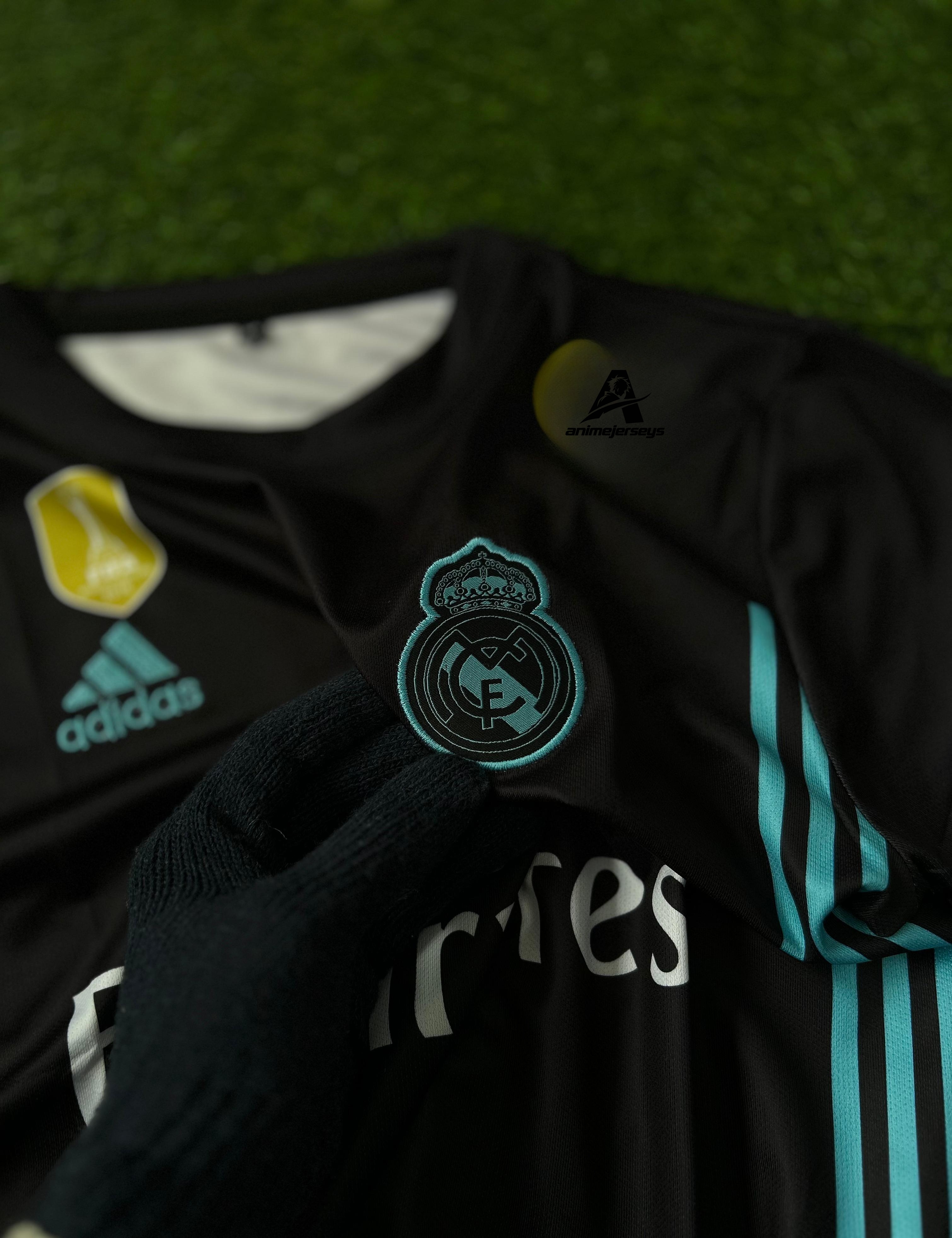 REAL MADRID 2017-18 AWAY KIT, HALFSLEEVE EMBROIDERY