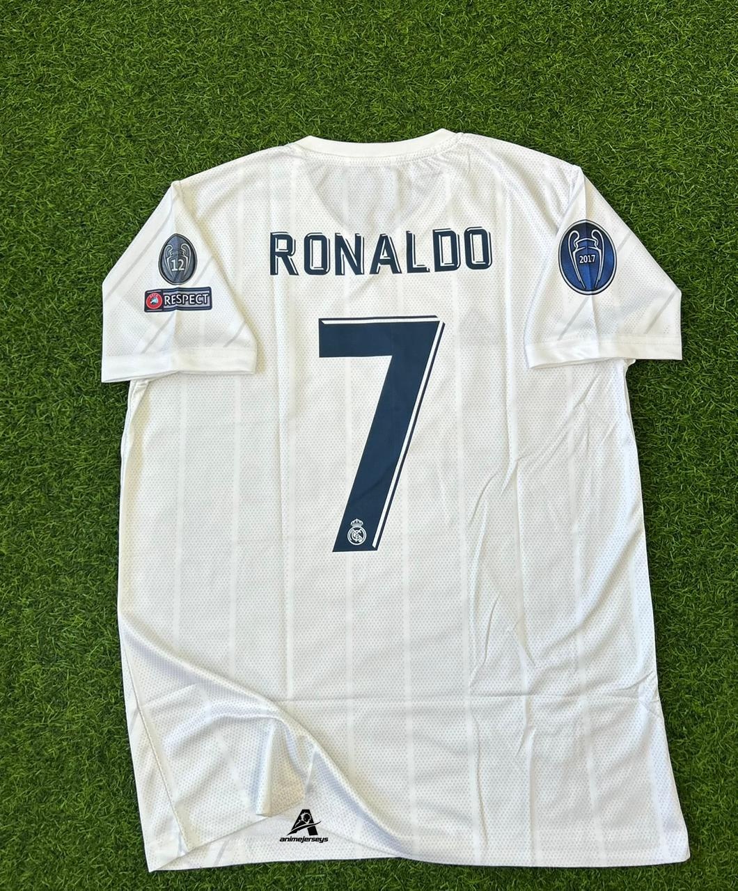 REAL MADRID 2017-18 HOME KIT, HALFSLEEVE EMBROIDERY