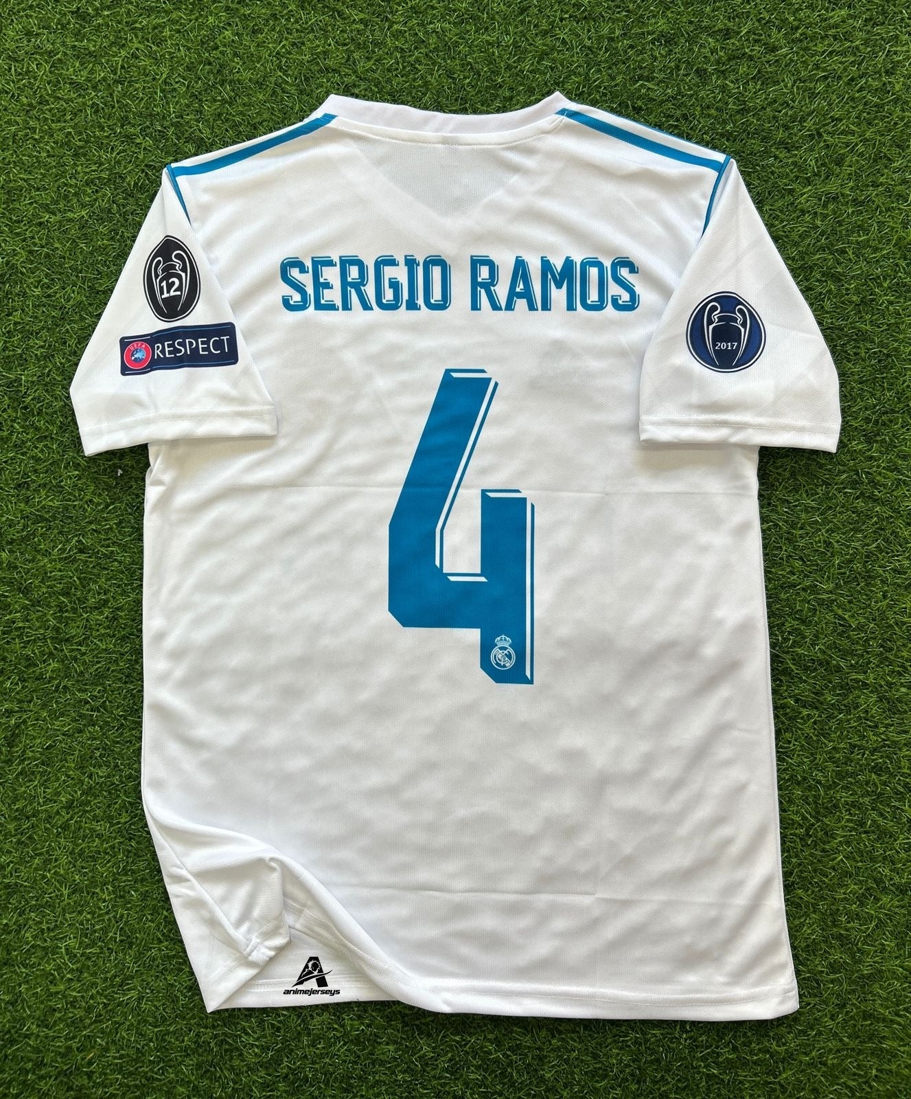 REAL MADRID 2017-18 HOME KIT, HALFSLEEVE EMBROIDERY