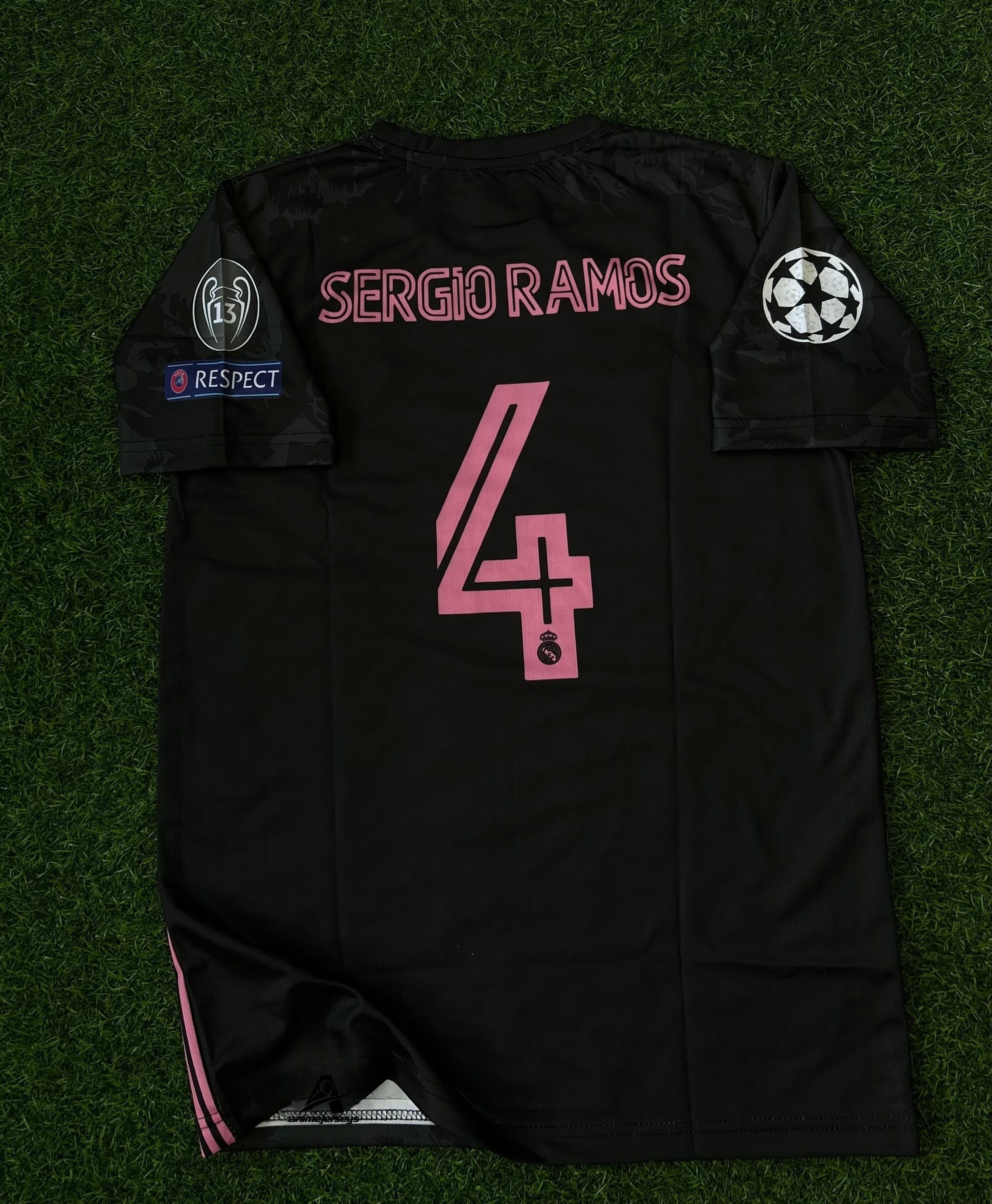 REAL MADRID 2020-21 AWAY JERSEY, HALF SLEEVE EMBROIDERY