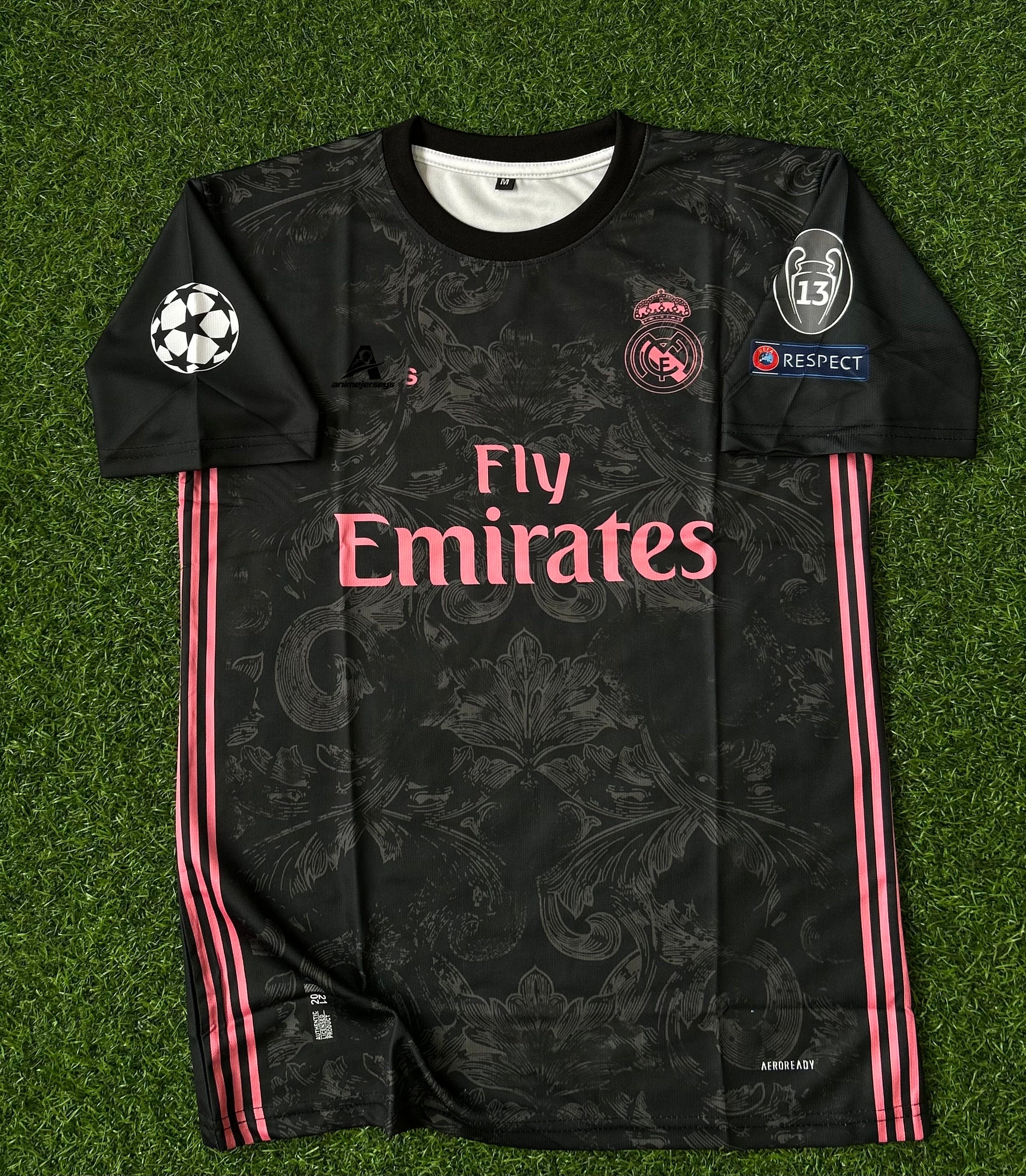 REAL MADRID 2020-21 AWAY JERSEY, HALF SLEEVE SUBLIMATION