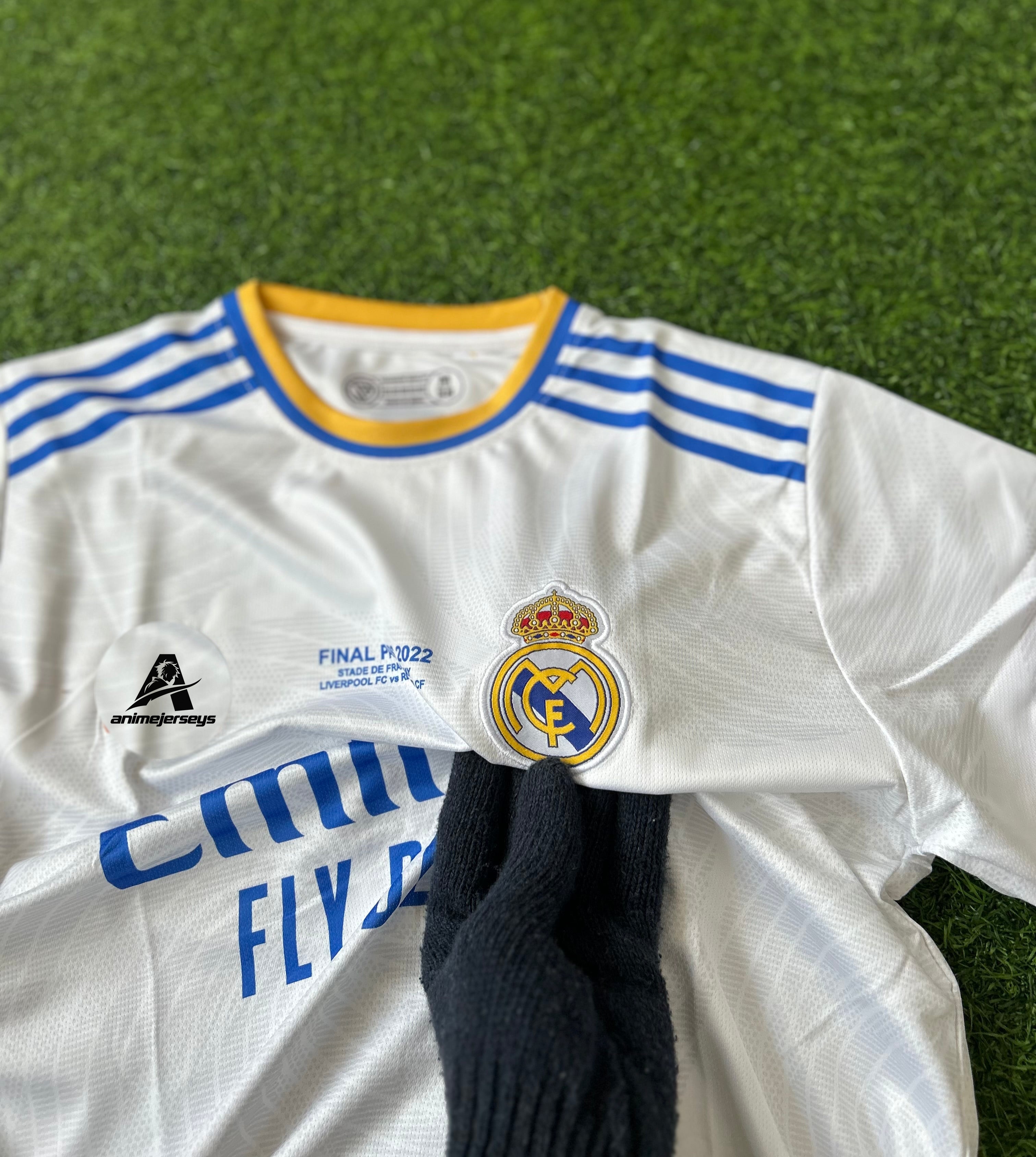 REAL MADRID 2021-22 HOME KIT, HALF SLEEVE EMBROIDERY