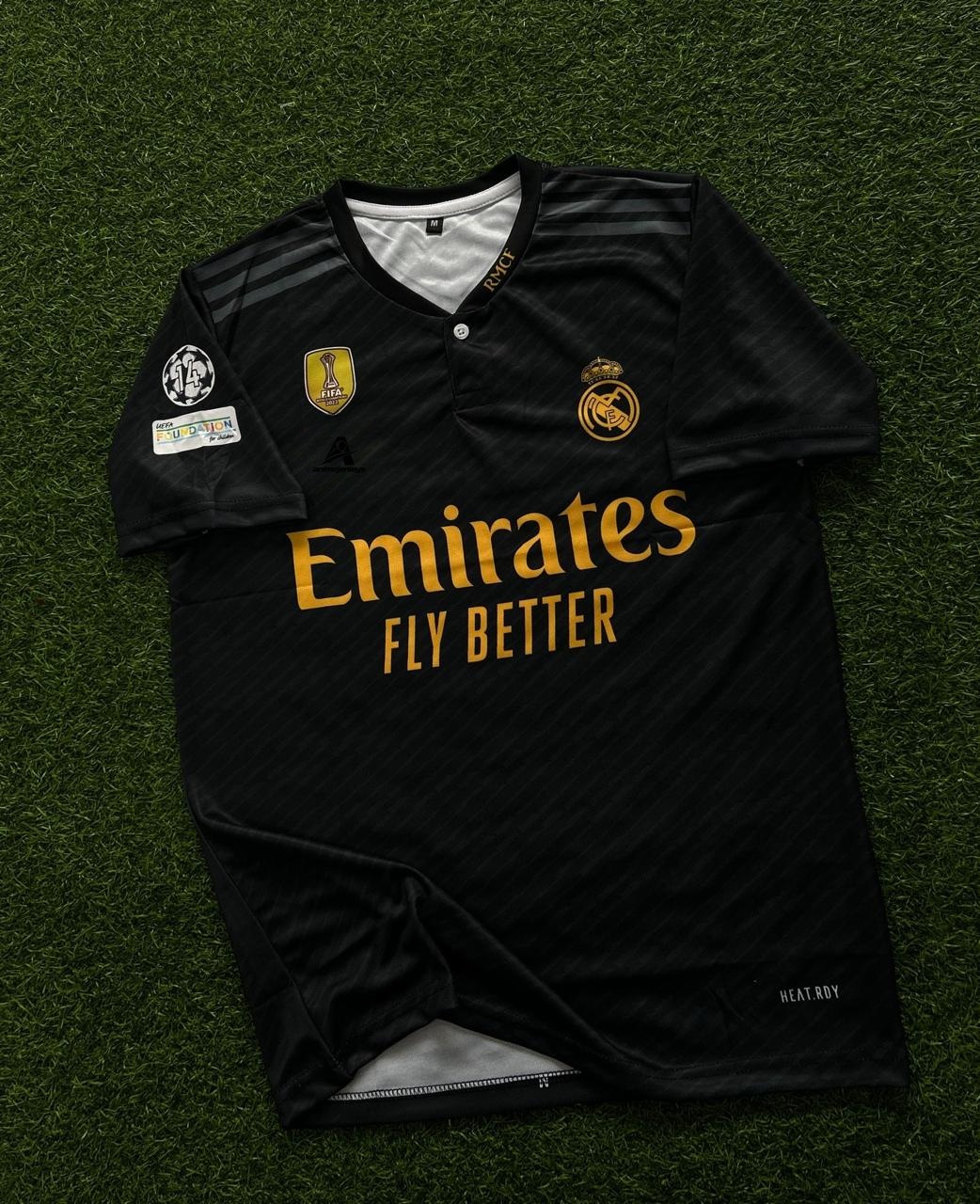REAL MADRID 2023-24 SEASON THIRD KIT. HALFSLEEVE DUBLIMATION