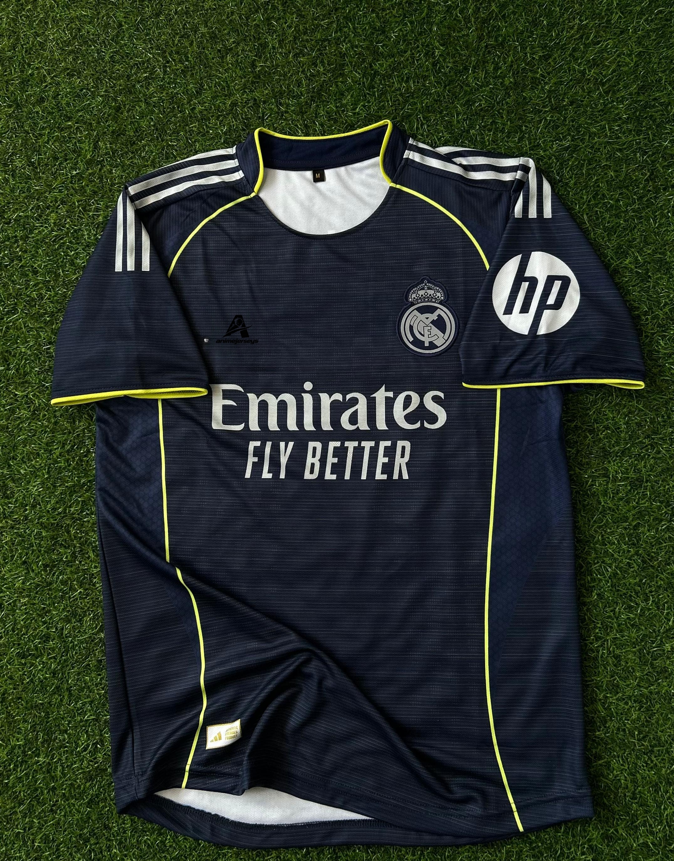 REAL MADRID 2025-26 SEASON AWAY KIT. HALFSLEEVE EMBROIDERY