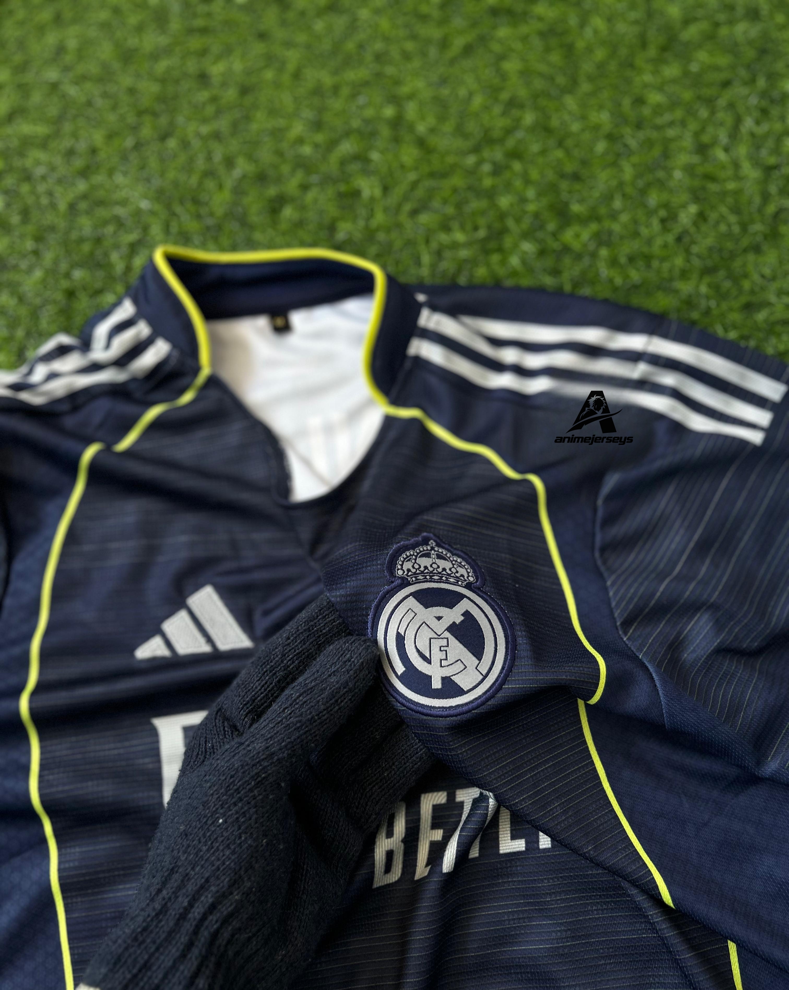REAL MADRID 2025-26 SEASON AWAY KIT. HALFSLEEVE EMBROIDERY
