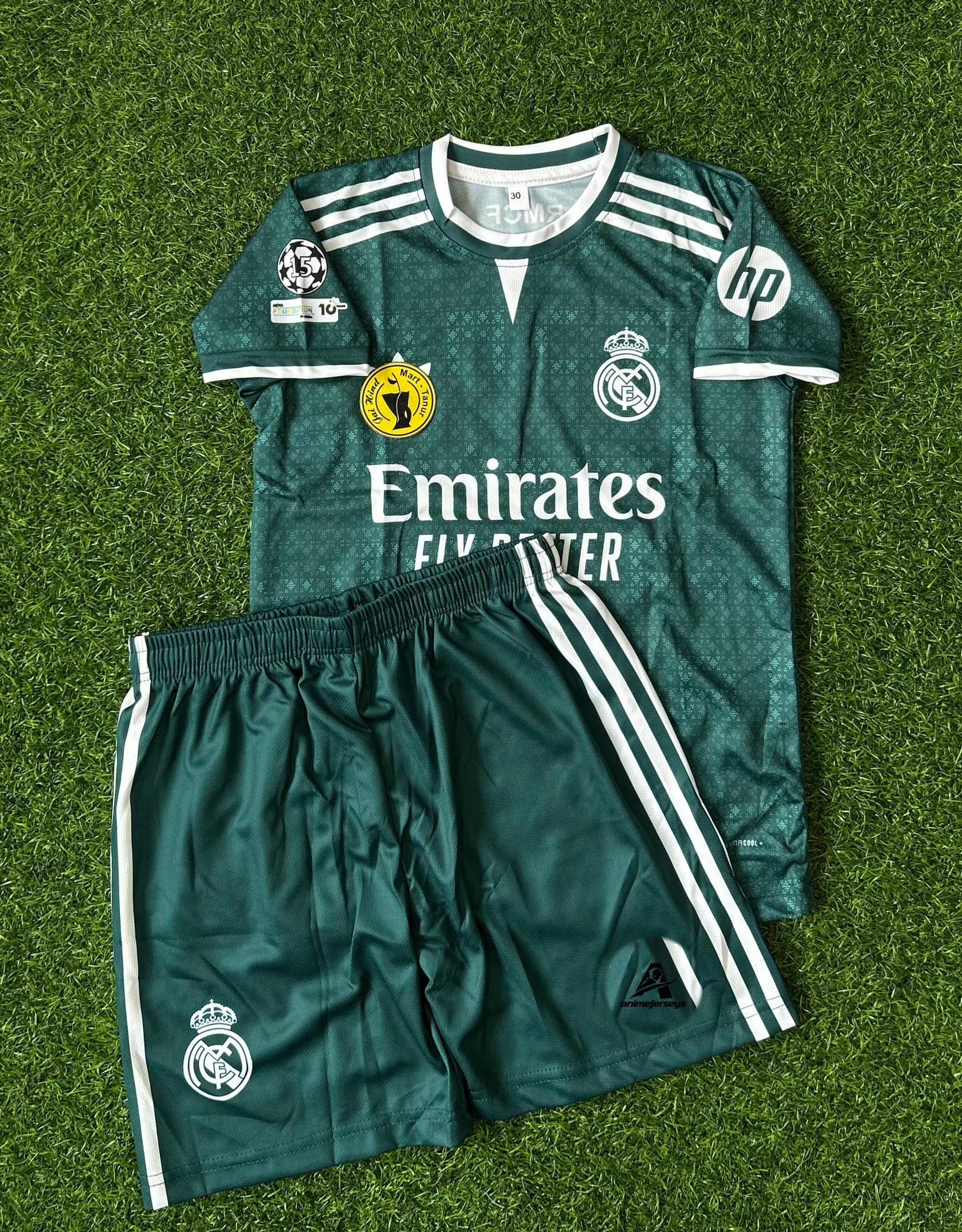 REAL MADRID 2026-27 SEASON AWAY JERSEY, HALF SLEEVE SUBLIMATION, JERSEY & SHORTS (KID SIZE)