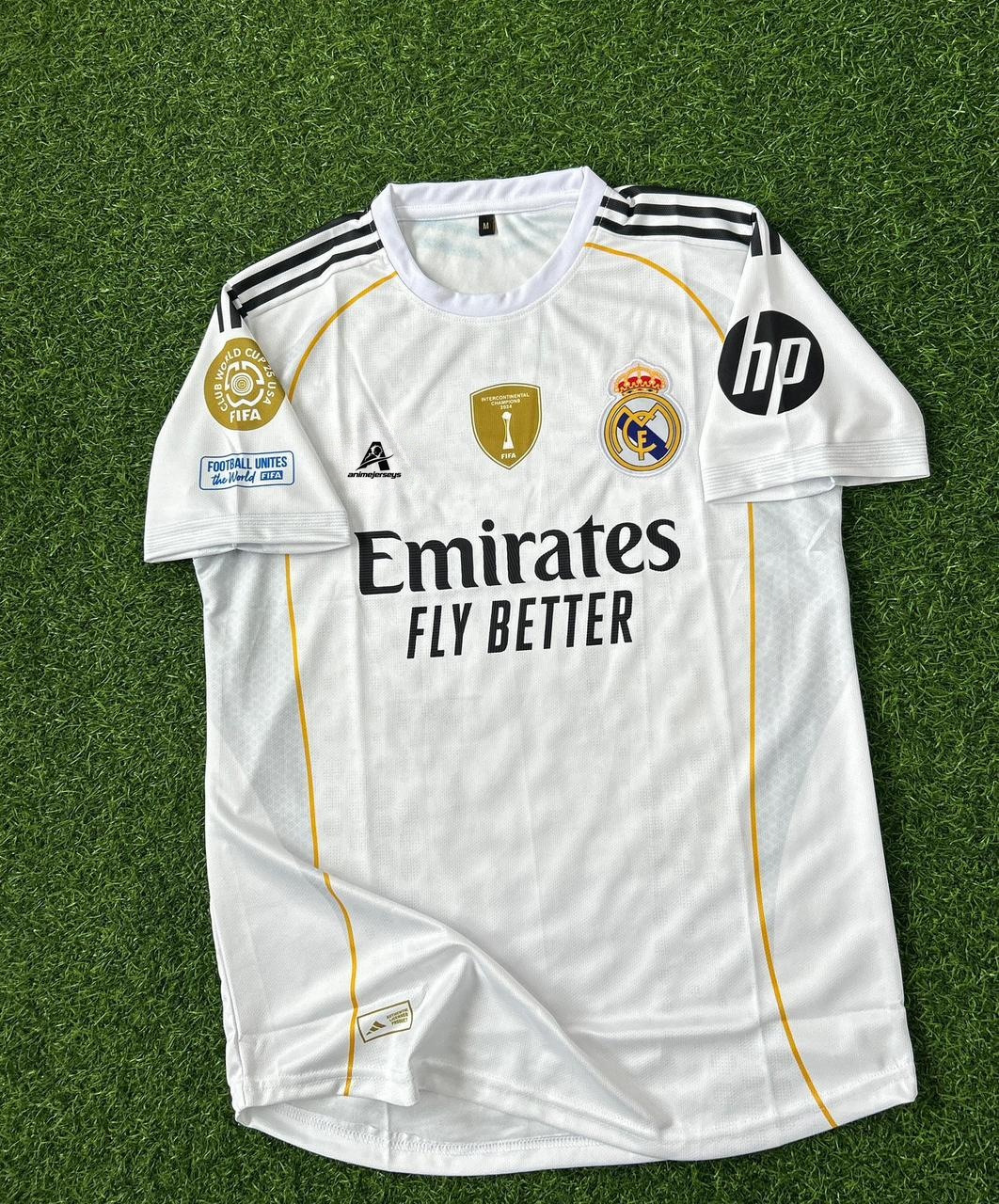 REAL MADRID 2035-26 SEASON HOME KIT. HALFSLEEVE EMBROIDERY