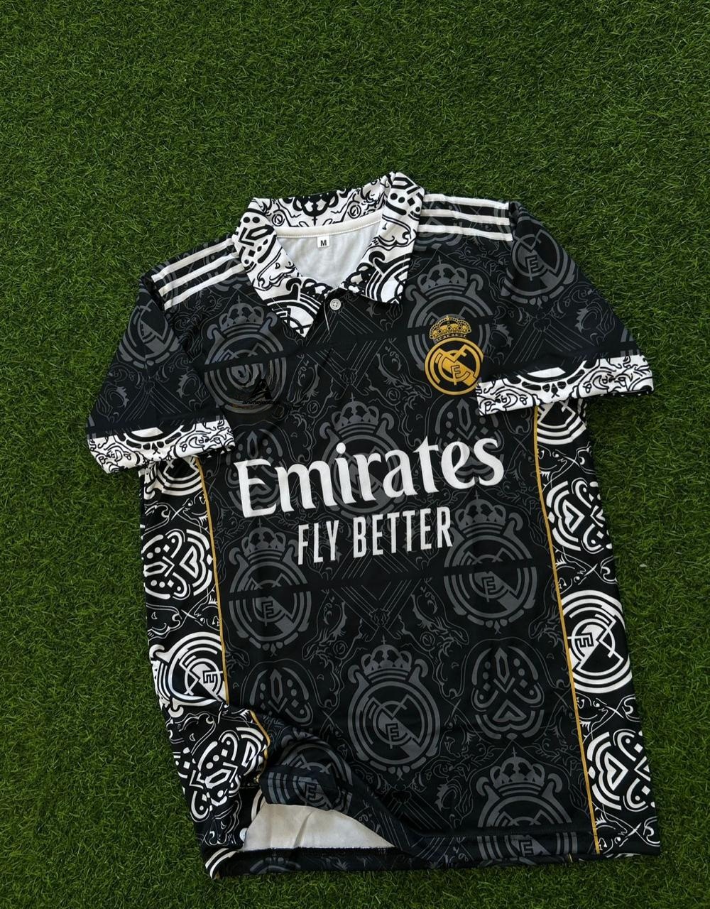 REAL MADRID FAN EDITION .HALFSLEEVE POLO SUBLIMATION