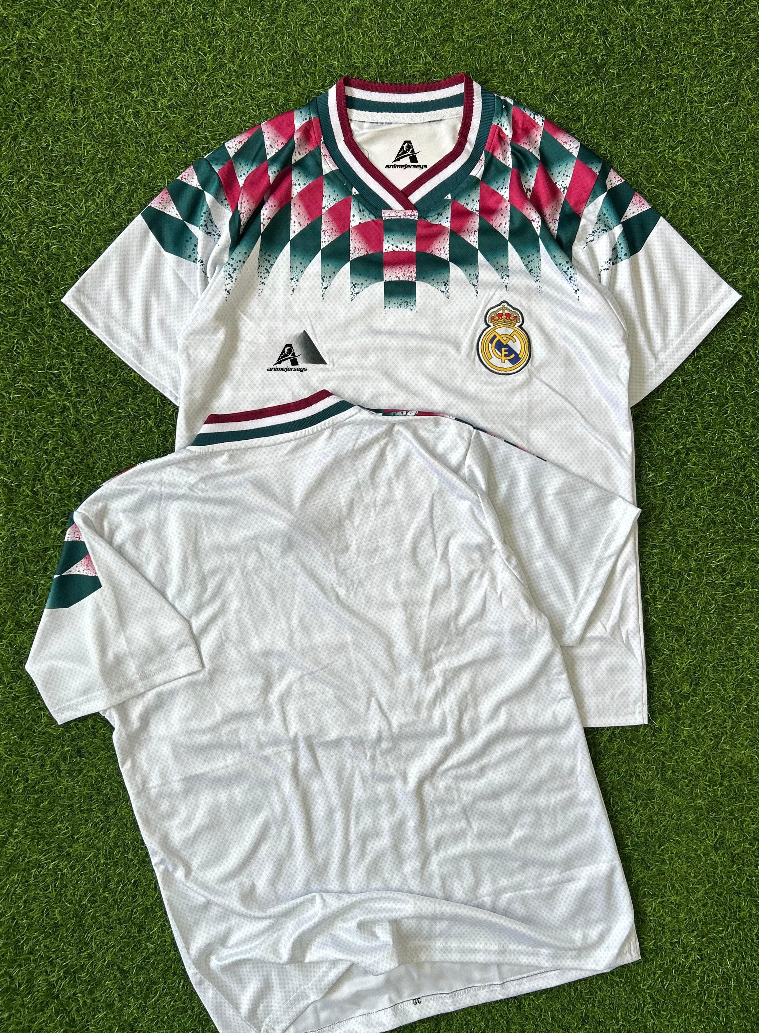 REAL MADRID STADIUM JERSEY WHITE, HALF SLEEVE EMBROIDERY