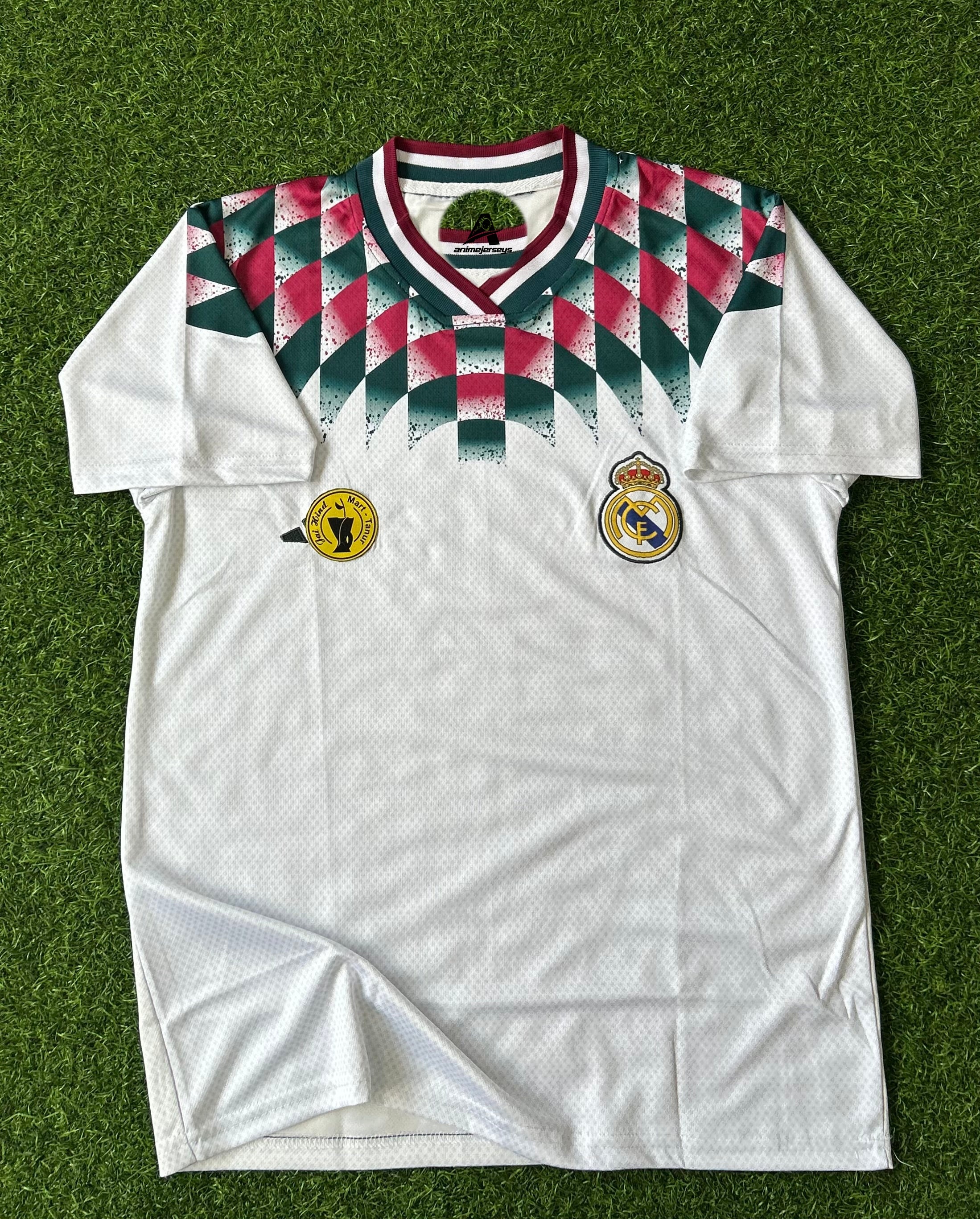 REAL MADRID STADIUM JERSEY WHITE, HALF SLEEVE EMBROIDERY