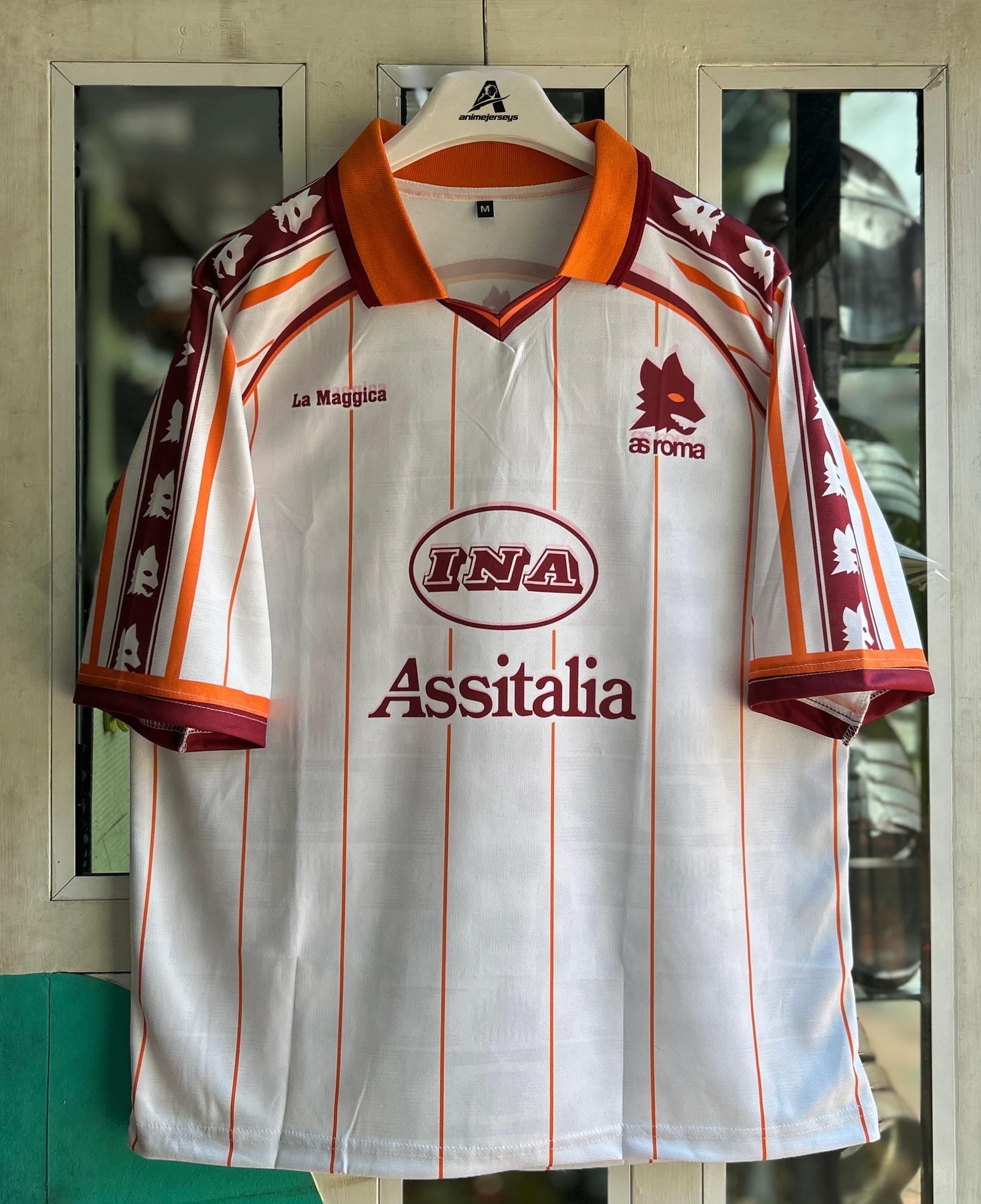 ROMA 1995-96 AWAY KIT, FIVESLEEVE POLO SUBLIMATION