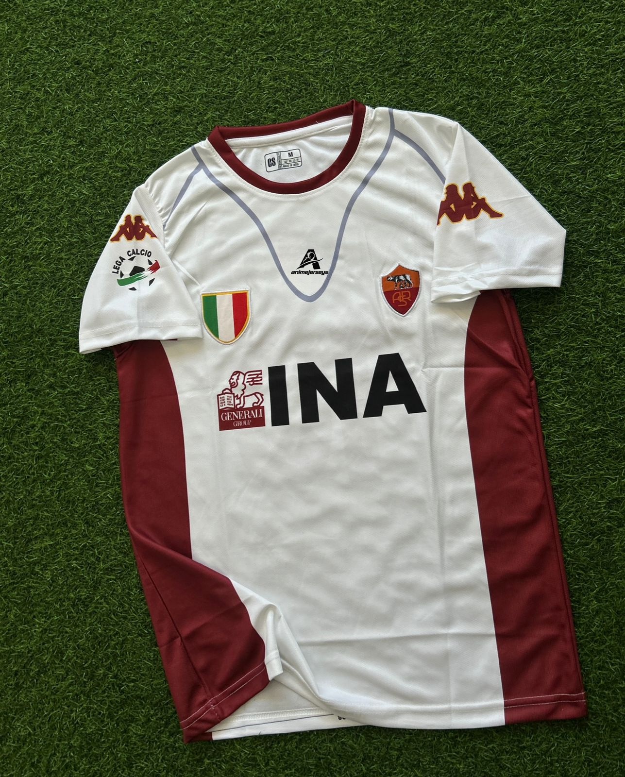 ROMA 2001-02 AWAY KIT, HALFSLEEVE EMBROIDERY
