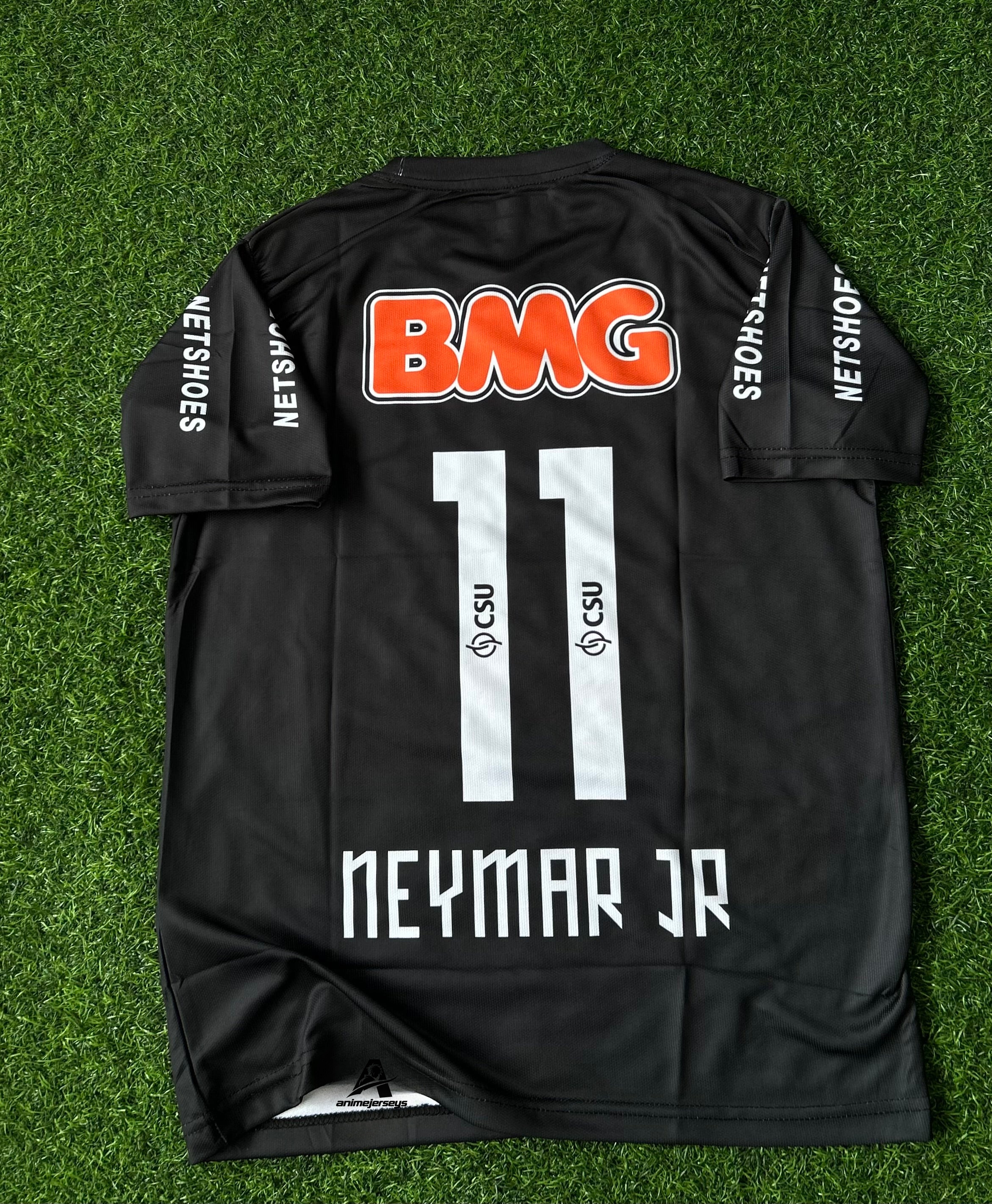 SANTOS 2011-12 BLACK JERSEY, HALF SLEEVE EMBROIDERY