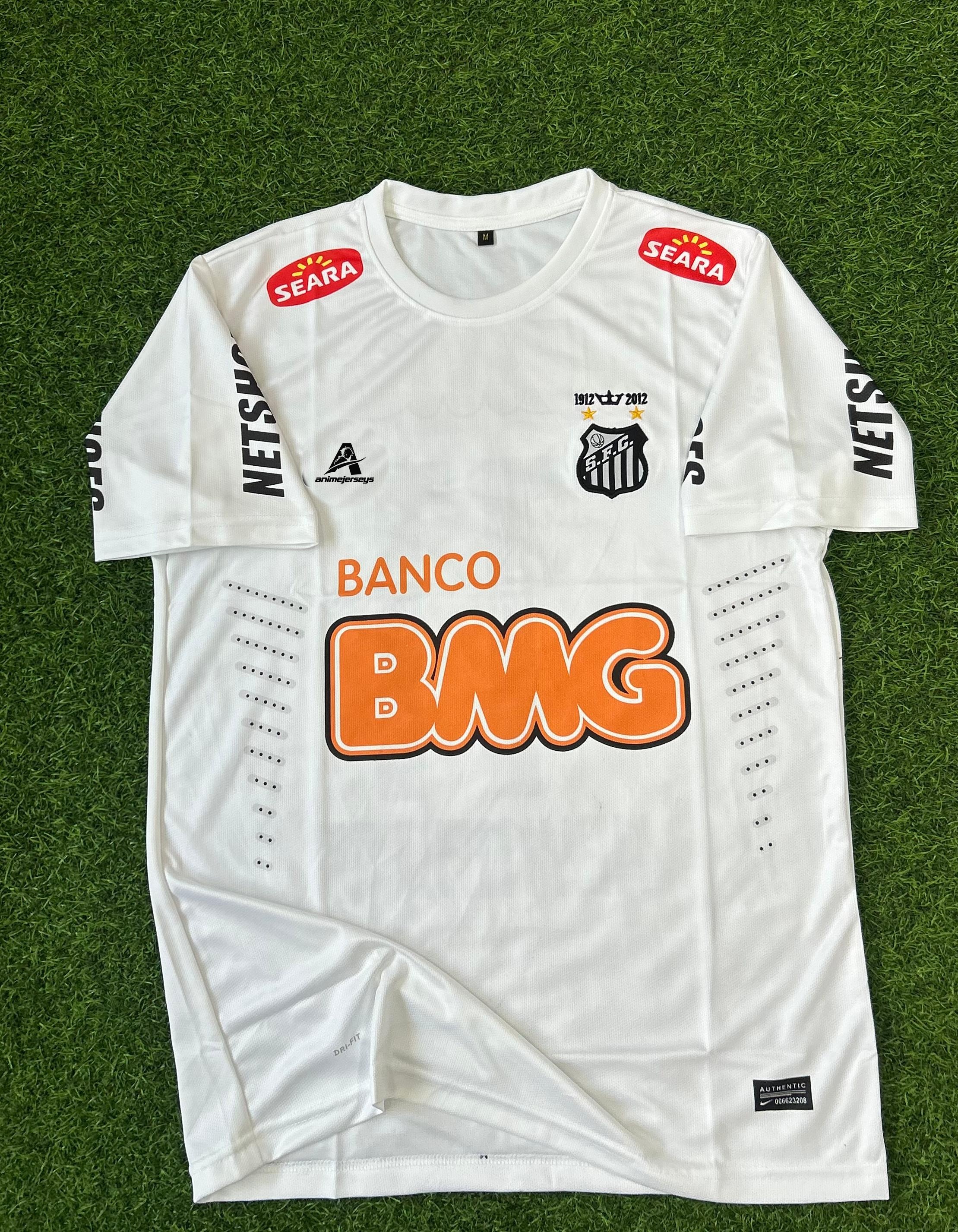 SANTOS 2011-12 SEASON HOME KIT. HALFSLEEVE EMBROIDERY