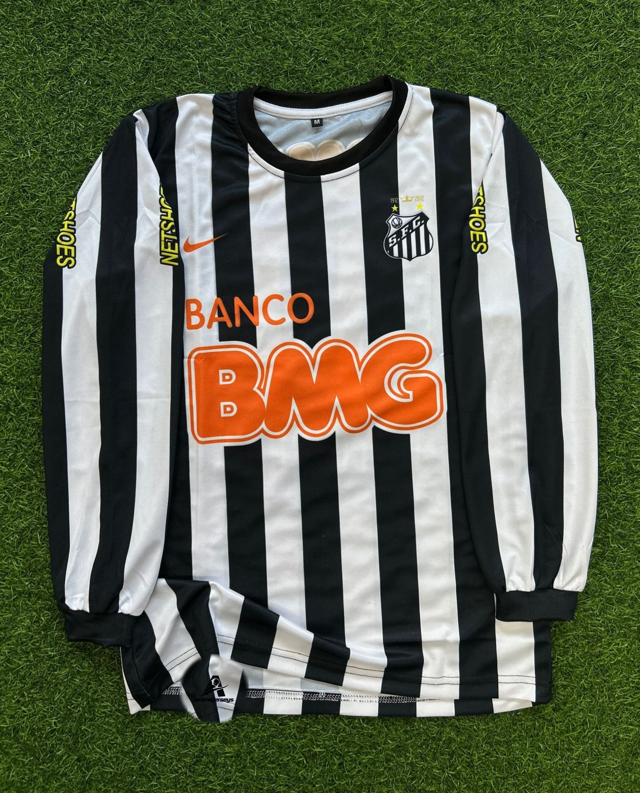 Santos FC 2012–13 Away Kit – Neymar Jr Full Sleeve | Retro Edition
