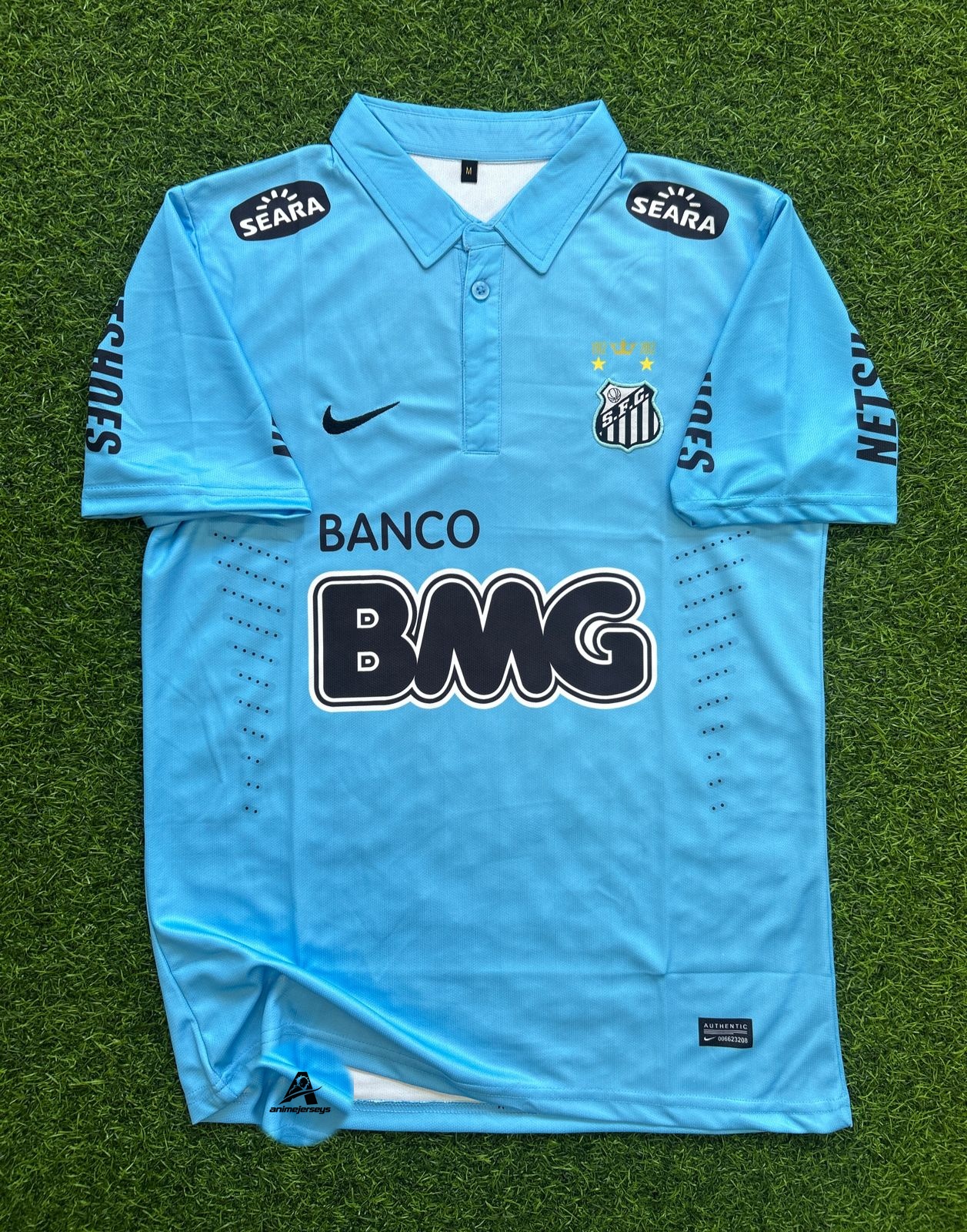 SANTOS FC  2012-13 THIRD KIT, HALFSLEEVE POLO EMBROIDERY