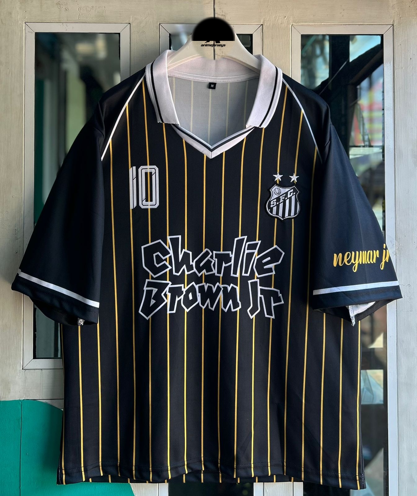 SANTOS FC CHARLIE BROWN JR'SPECIAL EDITION, FIVESLEEVE POLO EMBROIDERY