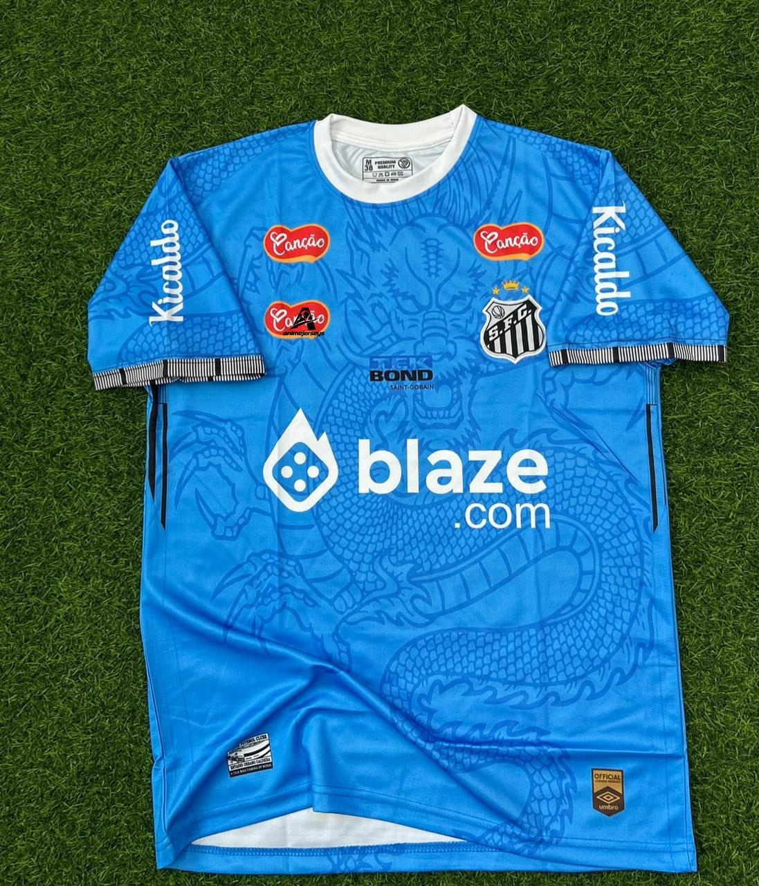 SANTOS SPECIAL EDITION BLUE.HALFSLEEVE EMBROIDERY