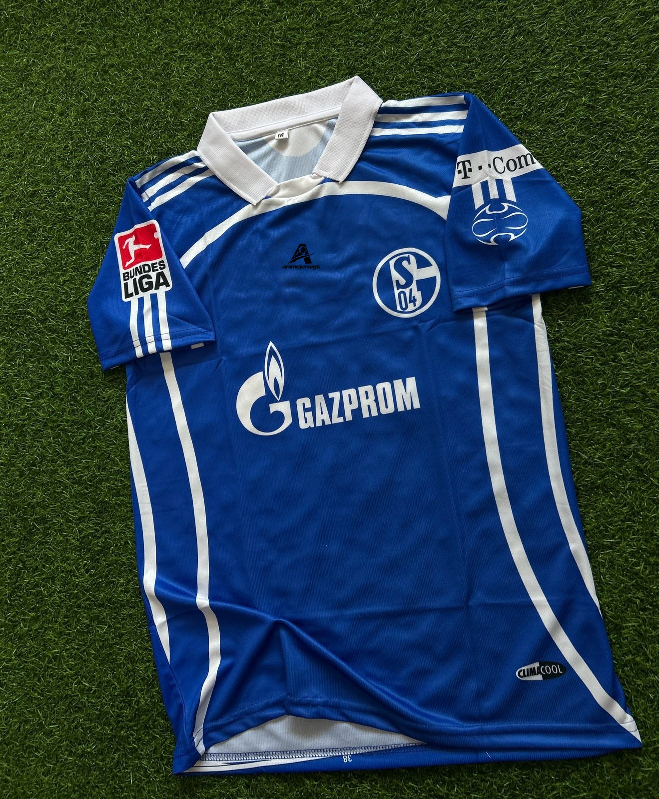 SCHALKE 04  2007-08 HOME KIT, HALFSLEEVE POLO SUBLIMATION