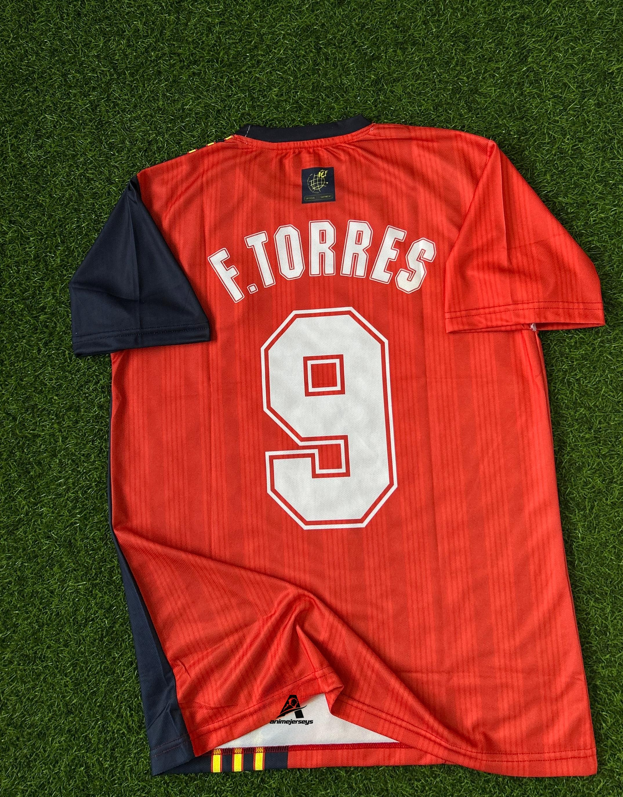 SPAIN 1996 HOME KIT, HALFSLEEVE EMBROIDERY