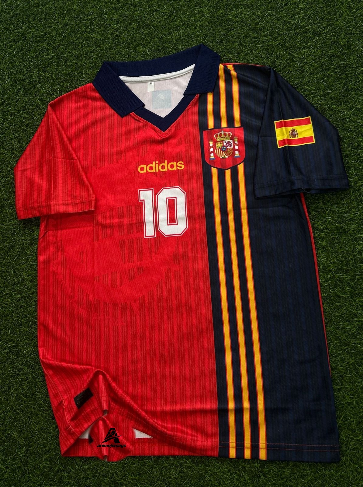 SPAIN 1996 HOME KIT, HALFSLEEVE POLO SUBLIMATION