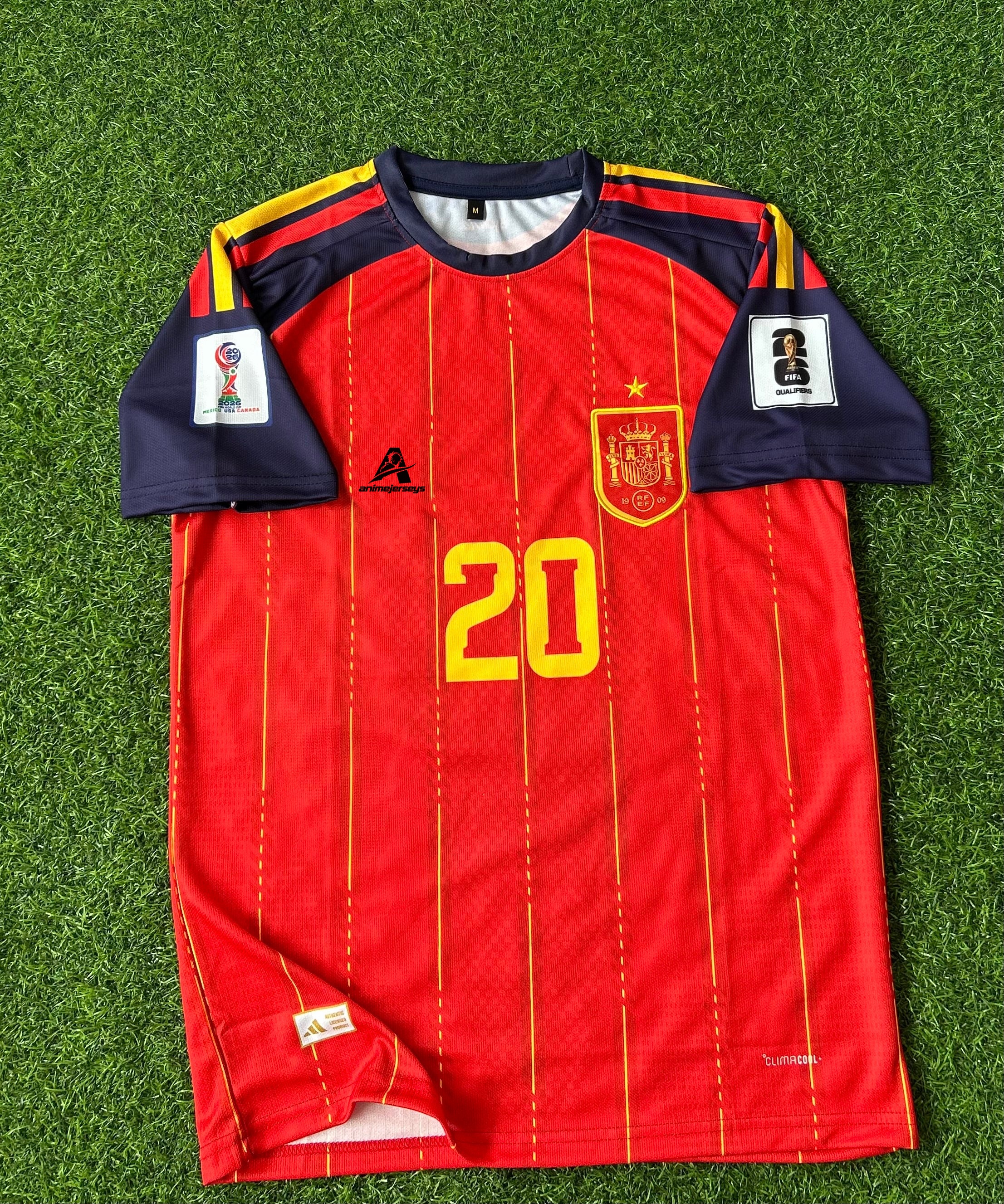 SPAIN 2026 WORLD CUP HOME KIT, HALF SLEEVE EMBROIDERY