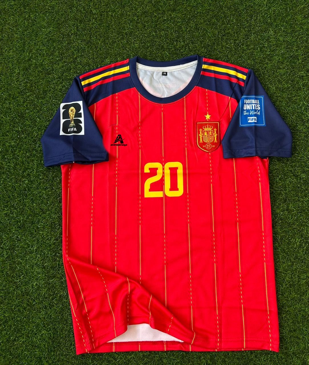 SPAIN 2026 WORLD CUP HOME KIT, HALFSLEEVE EMBROIDERY