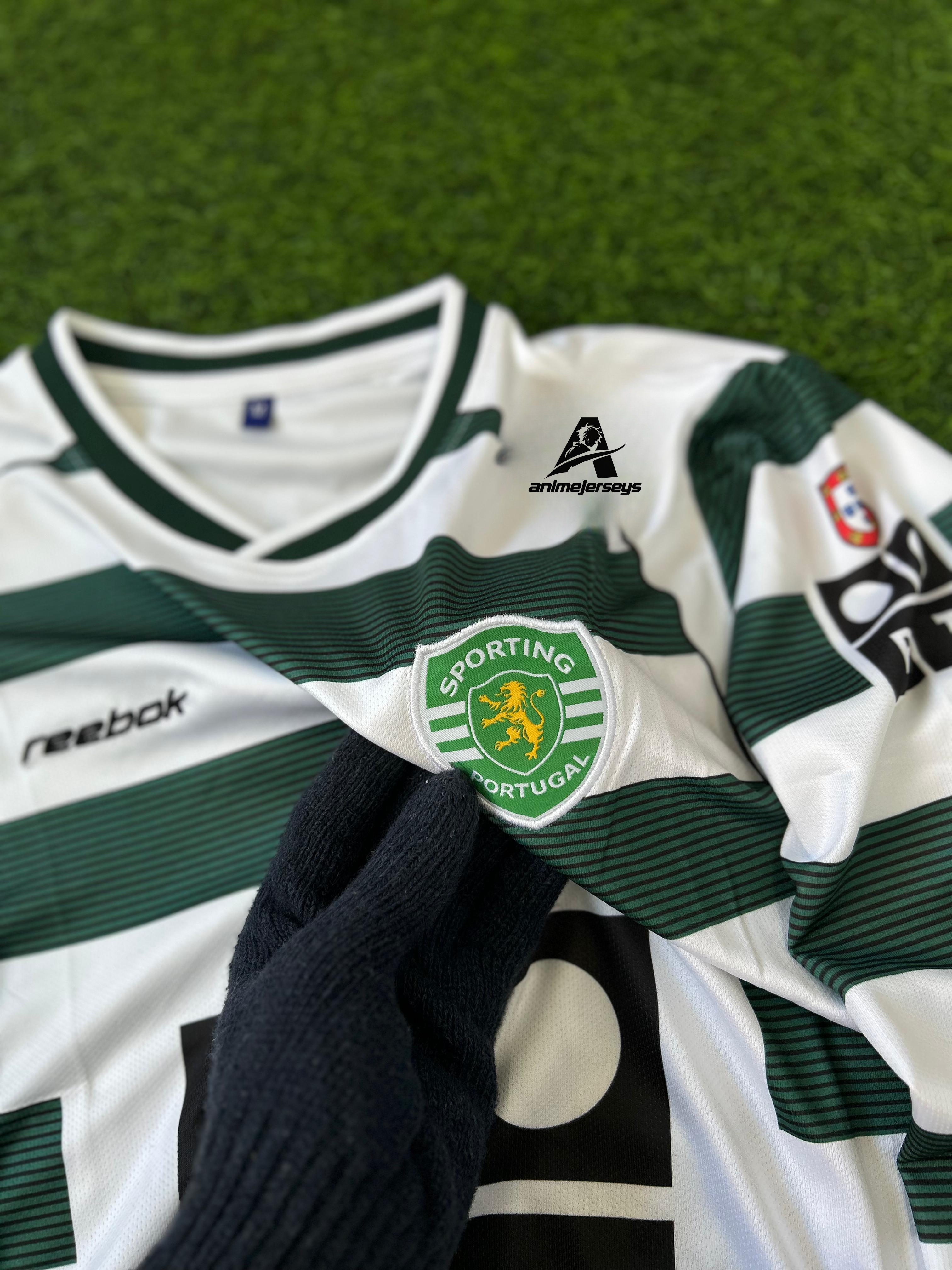SPORTING 2001-03 SEASON HOME JERSEY . FULLSLEEVE EMBROIDERY