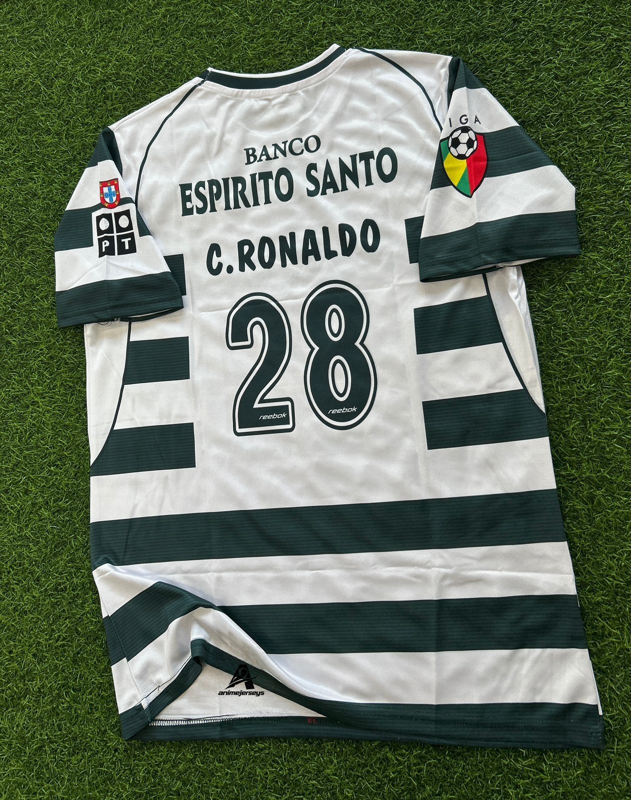 SPORTING CP 2001-03 HOME KIT. HALFSLEEVE SUBLIMATION