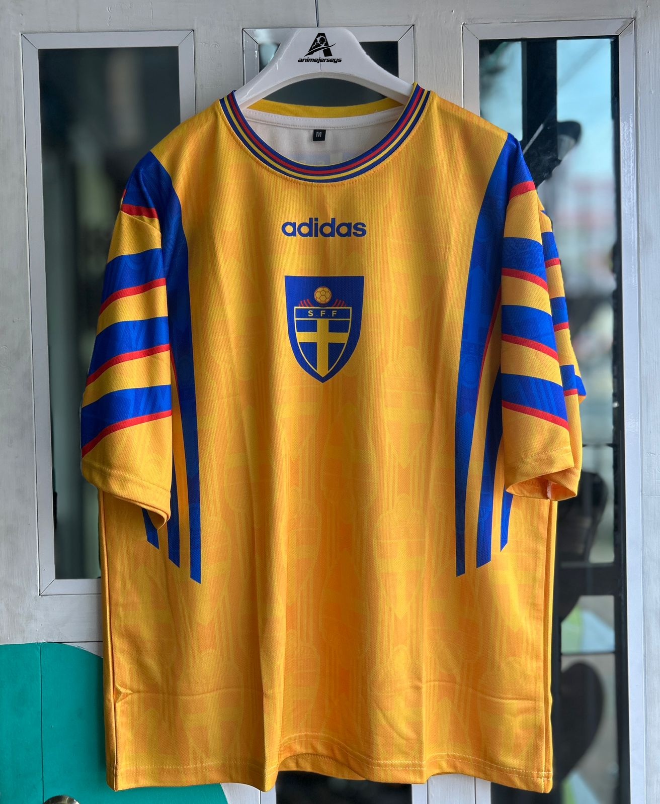 SWEDAN 1996-98 HOME KIT, FIVESLEEVE SUBLIMATION