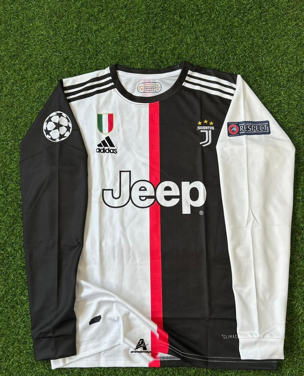 JUVENTUS 2019-20 HOME KIT. FULLSLEEVE EMBROILEDERY
