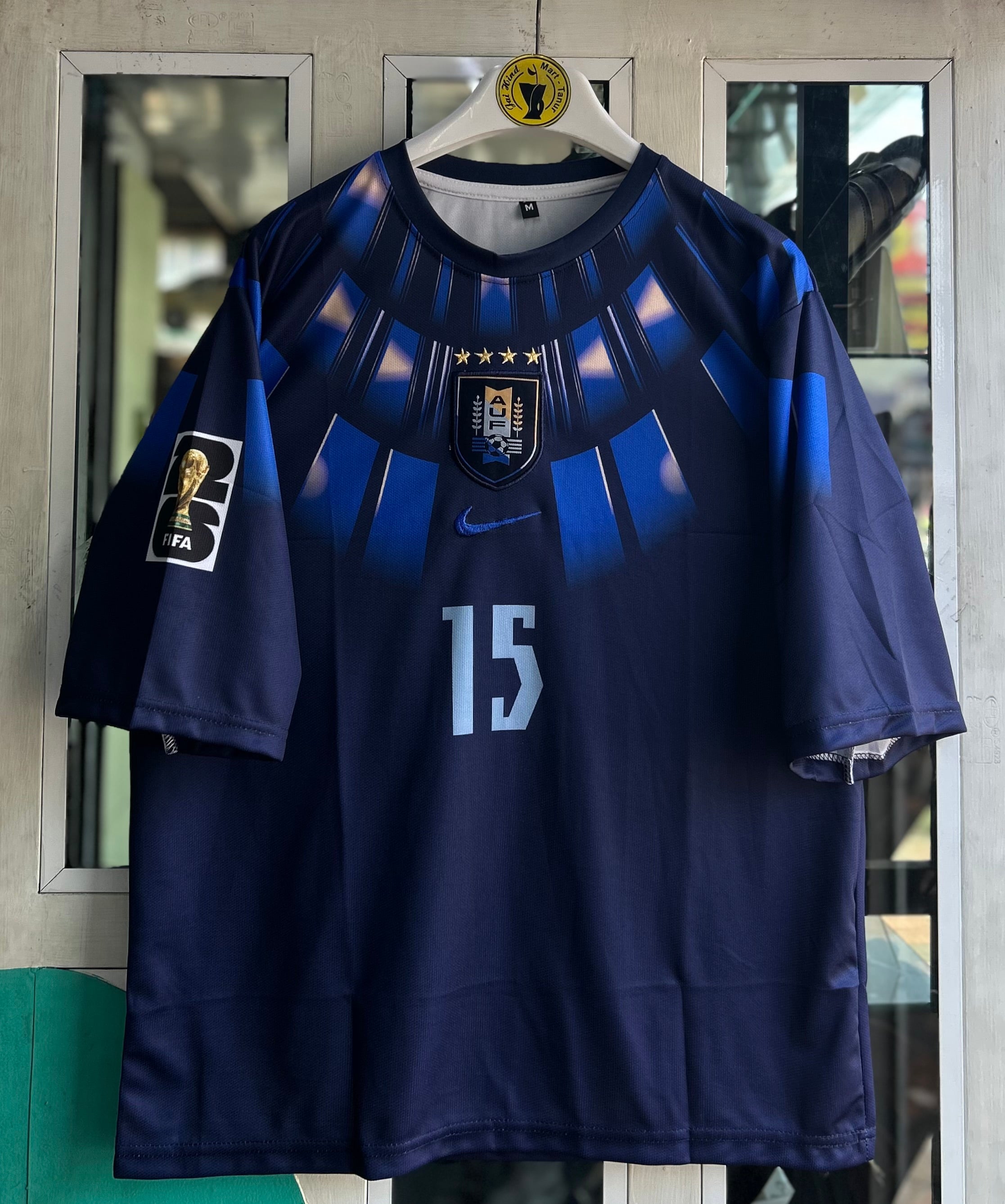 URUGUAY 2026 AWAY KIT, FIVE SLEEVE  EMBROIDERY