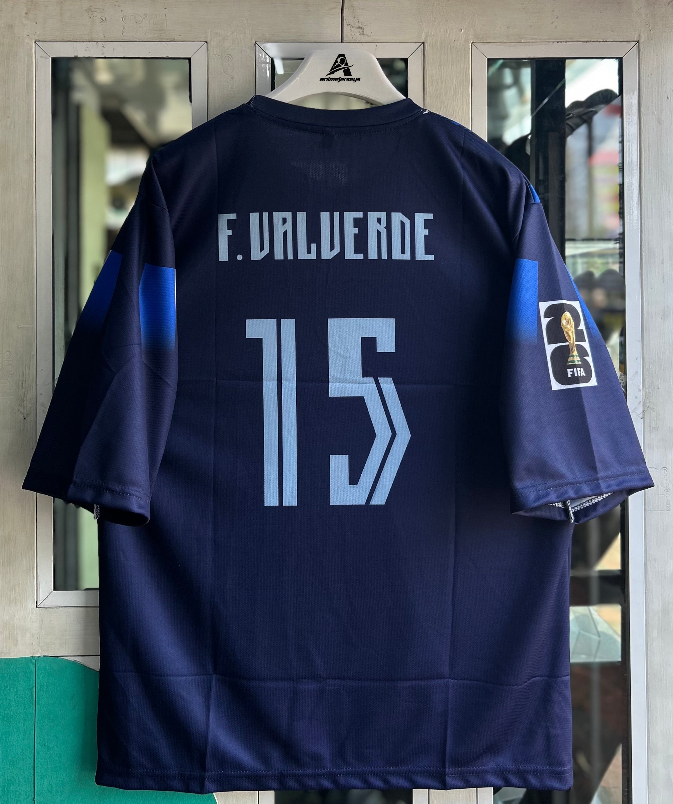 URUGUAY 2026 AWAY KIT, FIVE SLEEVE  EMBROIDERY