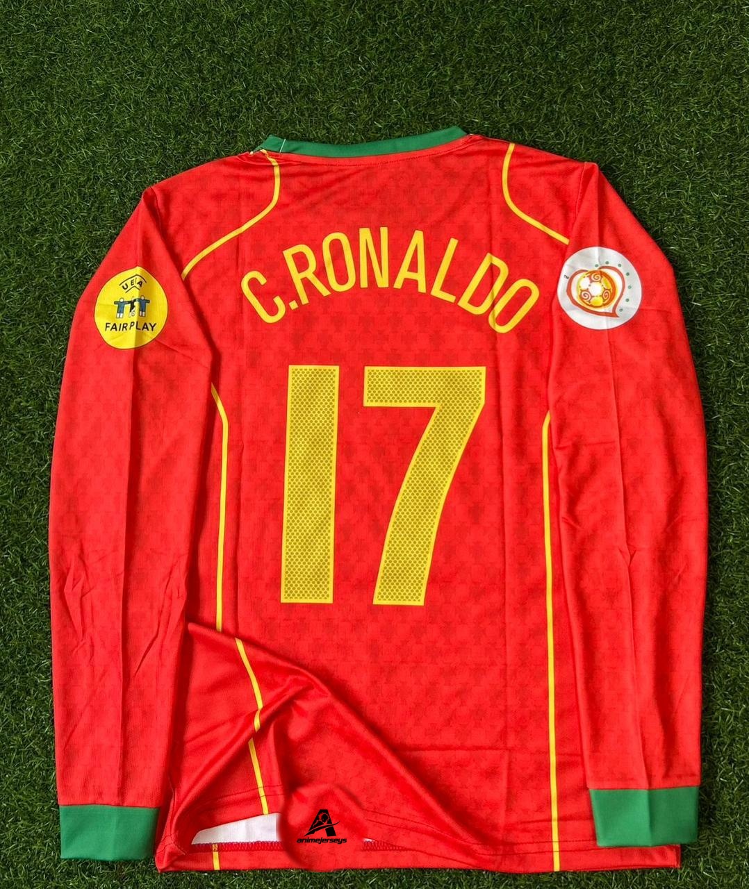 PORTUGAL 2004 HOME KIT. FULLSLEEVE EMBROILEDERY